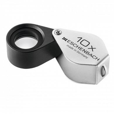 Лупа техническая ахроматическая складная в металлическом корпусе Eschenbach, диаметр 15 мм, 10.0х