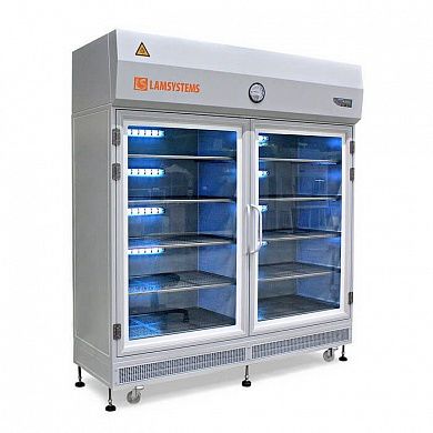 Шкаф стерильного хранения с распашными дверями и лампами УФО (КД 442.180.02)