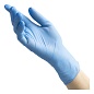 ! Перчатки нитриловые BENOVY Nitrile Chlorinated, голубые, размер XS, текстурированные на пальцах, 50 пар в упаковке