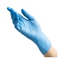 ! Перчатки нитриловые BENOVY Nitrile Chlorinated, голубые, размер XL, текстурированные полностью, 50 пар в упаковке
