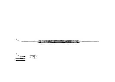 Крючок микрохирургический по VARADY № 3, круглая ручка ПТО Медтехника, Росcия