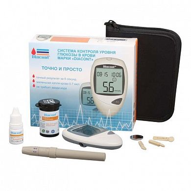 Прибор самоконтроля уровня глюкозы крови &amp;amp;amp;amp;amp;amp;amp;quot;DIACONT&amp;amp;amp;amp;amp;amp;amp;quot;, Россия
