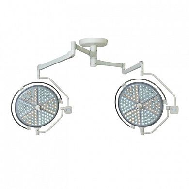 Потолочный двублочный светодиодный операционный светильник Паналед-160/160 без регулировки цветовой температуры с видеокамерой HD