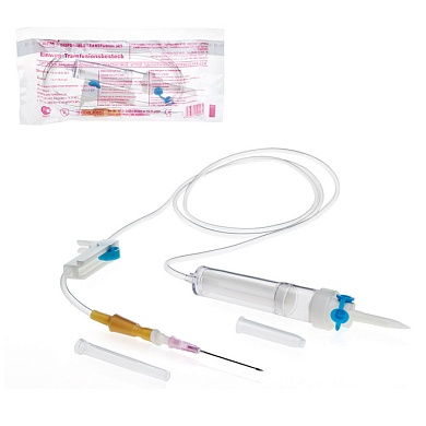 Система Трансфузионная для переливания крови (пластиковый шип), игла 1,20 х 40 - 18G, SFM, 20 шт