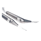 Minilight 3F - пистолет водa-воздух угловой в корпусе из нержавеющей стали со шлангом