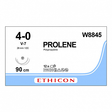 Шовный материал ПРОЛЕН 4/0, 90 см, синий СС 26 мм х 2, 1/2 Ethicon