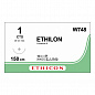 Шовный материал ЭТИЛОН 1. 100 см. черный Кол. 48 мм. 1/2 Ethicon