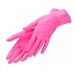 ! Перчатки нитриловые медицинские BENOVY Nitrile MultiColor, розовые, размер M, 50 пар в упаковке