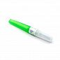 Игла двухсторонняя 21G*1 1/2 с прозрачной камерой 1,5см, зелёная (50 шт/уп).
