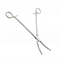 Зажим жесткий для влагалищных операций, изогнутый, №1, 219 мм. Surgiwell