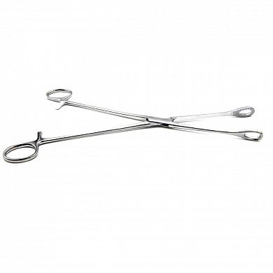 Щипцы для удаления плодного яйца с кремальерой, прямые, с шириной губок 12 мм, 260 мм. Surgiwell