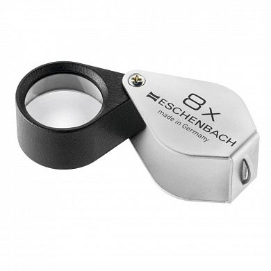 Лупа техническая апланатическая складная в металлическом корпусе Eschenbach, диаметр 21 мм, 8.0х