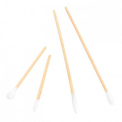 Зонд-тампон "SUYUN", длина 20 см, стерильный, размер "L" (дерево+хлопок) 100 штук в упаковке. оториноларингологическая