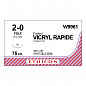 Шовный материал ВИКРИЛ РАПИД 2/0. 75 см.не окрашен Обр.-реж. 35 мм. 3/8 Ethicon
