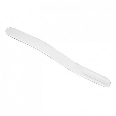 Шпатель для языка полимерный ИЗОГНУТЫЙ стерильный (белый)