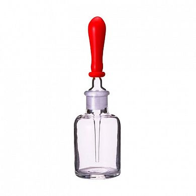 Капельница Страшейна 2-60 мл светлая с притертой пробкой пипеткой, Россия