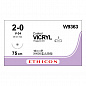 Шовный материал ВИКРИЛ 2/0. 75 см фиолетовый Кол.-реж. 36 мм. 1/2 Ethicon