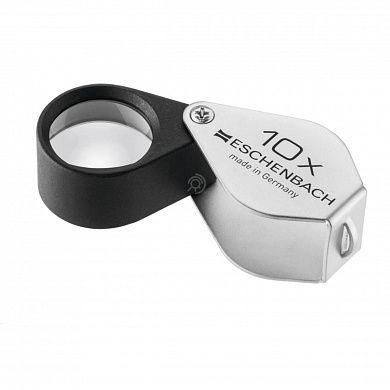 Лупа техническая апланатическая складная в металлическом корпусе Eschenbach, диаметр 21 мм, 10.0х