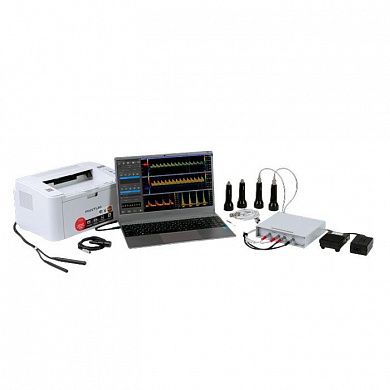 «Комплексмед», исполнение 1.3 - анализатор ультразвуковой допплеровский скорости кровотока одноканальный, с функцией эхоэнцефалографа, во внешнем корпусе с ноутбуком