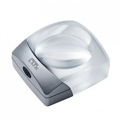 Лупа светопольная менисковая асферическая настольная с подсветкой Eschenbach menas LUX, диаметр 63 мм, 3.0х