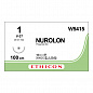 Шовный материал НУРОЛОН 1. 100 см. черный Кол.-реж. массивная 40 мм. 1/2 Ethicon