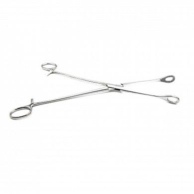 Щипцы для удаления плодного яйца с кремальерой, прямые, с шириной губок 14 мм, 260 мм. Surgiwell
