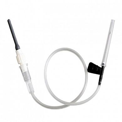 Катетер-бабочка с луэр-адаптером с механизмом защиты иглы, 22Gx3,4&amp;amp;amp;amp;amp;amp;amp;amp;amp;amp;quot;x7&amp;amp;amp;amp;amp;amp;amp;amp;amp;amp;quot;, 0,7 мм, 190 мм, черная (арт 596122190), Китай