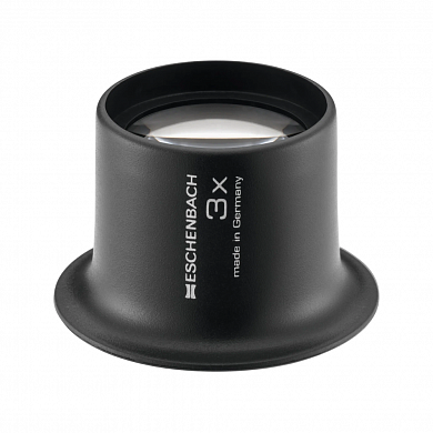 Лупа техническая часовая плосковыпуклая Eschenbach Watchmaker's magnififers, диаметр 25 мм, 3.0х, 12.0 дптр