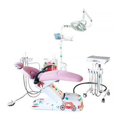 Ajax AJ 22 - детская стоматологическая установка с нижней подачей инструментов, золотой U13