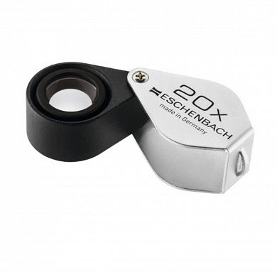 Лупа техническая ахроматическая складная в металлическом корпусе Eschenbach, диаметр 17 мм, 20.0х