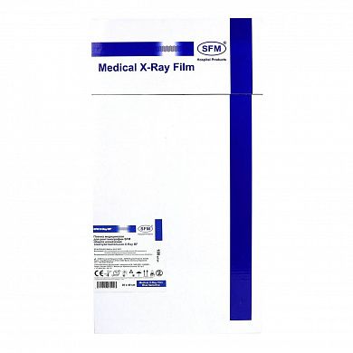 24 х 30 см (100 листов) - Синечувствительная Пленка медицинская для рентгенографии SFM общего назначения X-Ray BF, (Германия)