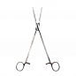 Зажим жесткий для влагалищных операций, прямой, 220 мм. Surgiwell