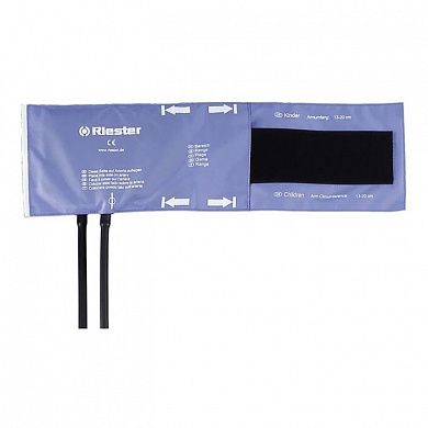 Манжета младенческая на липучке (для обхв 7,5х13 см (размер 23х7,2 см), 2 шланга, голубая) Riester