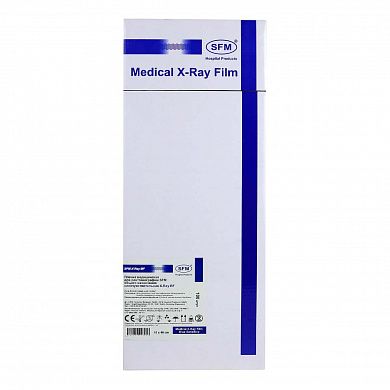 15 х 40 см (100 листов) - Синечувствительная Пленка медицинская для рентгенографии SFM общего назначения X-Ray BF, (Германия)
