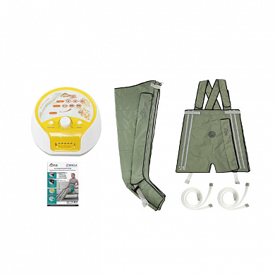 WelbuTech Seven Liner Zam-200 Аппарат для лимфодренажа, прессотерапии, массажа (манжеты для ног, новый тип стопы + шорты), размер L