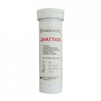 Тест-полоски &amp;amp;amp;amp;amp;quot;Диаглюк&amp;amp;amp;amp;amp;quot; №50