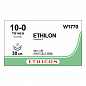 Шовный материал ЭТИЛОН 10/0. 30 см. черный Шпат. МП тонкая 6.5 мм х 2.3/8 Ethicon