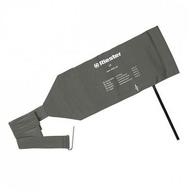 Манжета бандажная для обхвата руки 24х32 см, размер 40х15 см, 2 шланга, серая Riester