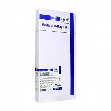 15 х 30 см (100 листов) - Синечувствительная Пленка медицинская для рентгенографии SFM общего назначения X-Ray BF, (Германия)