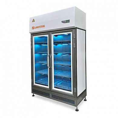 Шкаф стерильного хранения с распашными дверями и лампами УФО для фармацевтических производств (КД 442.120.30)