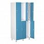 Шкаф для раздевалок WL 32-90 голубой/белый